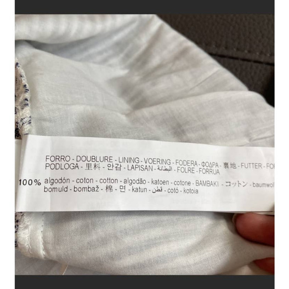 ZARA Basic Striped Jumpsuit Blue and White Size M - Picture 12 of 12